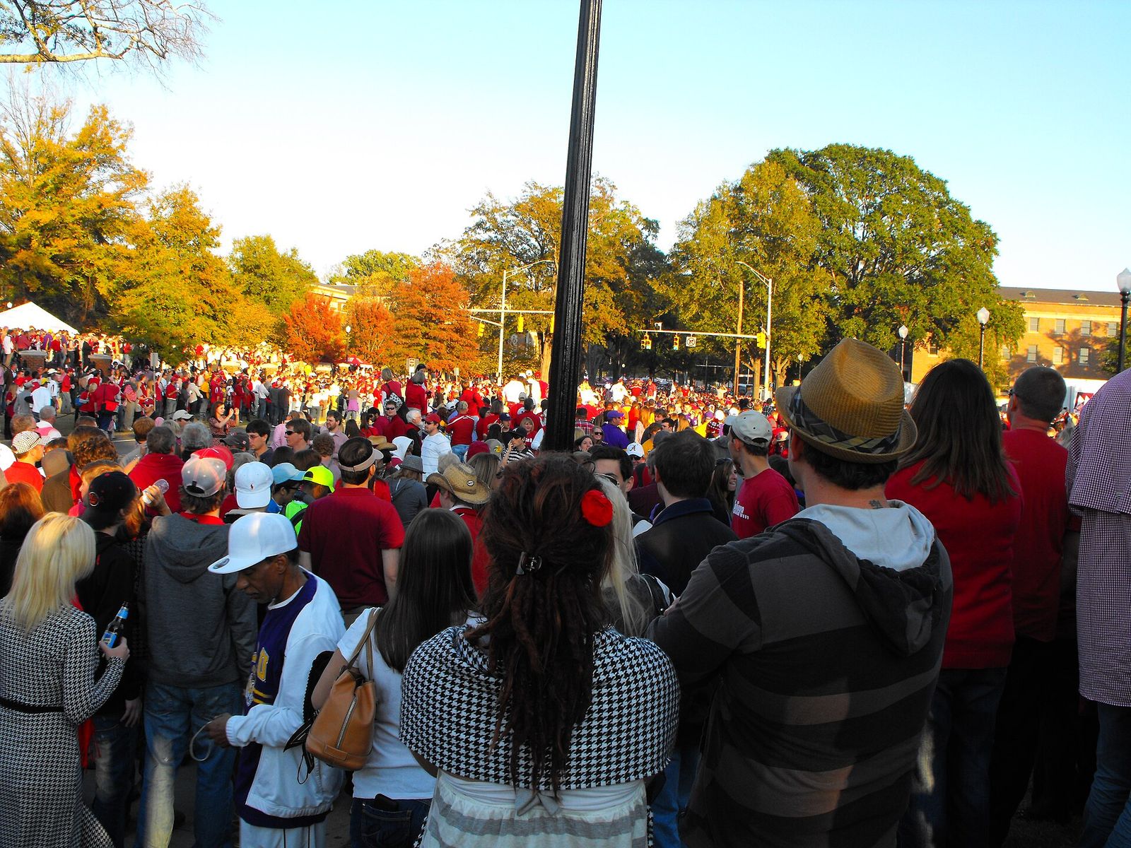 A section of the Walk of Champions prior to the LSU vs. Alabama game in 2011.