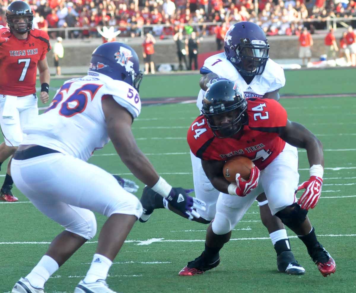 Eric Stephens scores a rushing touchdown for Texas Tech against Northwestern State (La.) - 2012