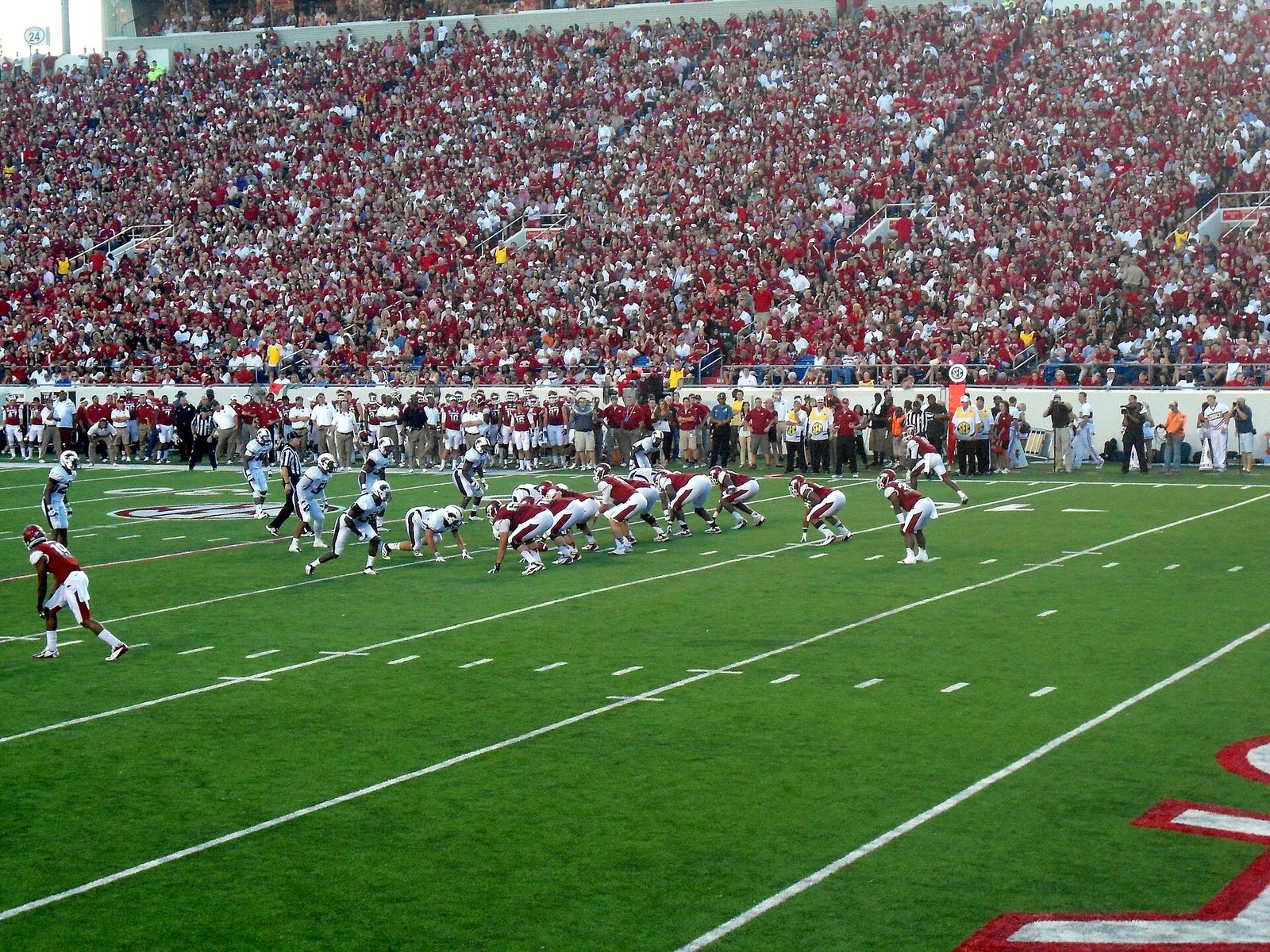 Arkansas Razorbacks vs ULM Warhawks, War Memorial Stadium, Little Rock, Arkansas.