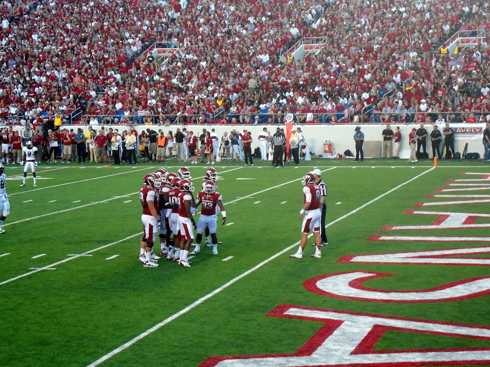 Arkansas Razorbacks vs ULM Warhawks, War Memorial Stadium, Little Rock, Arkansas.