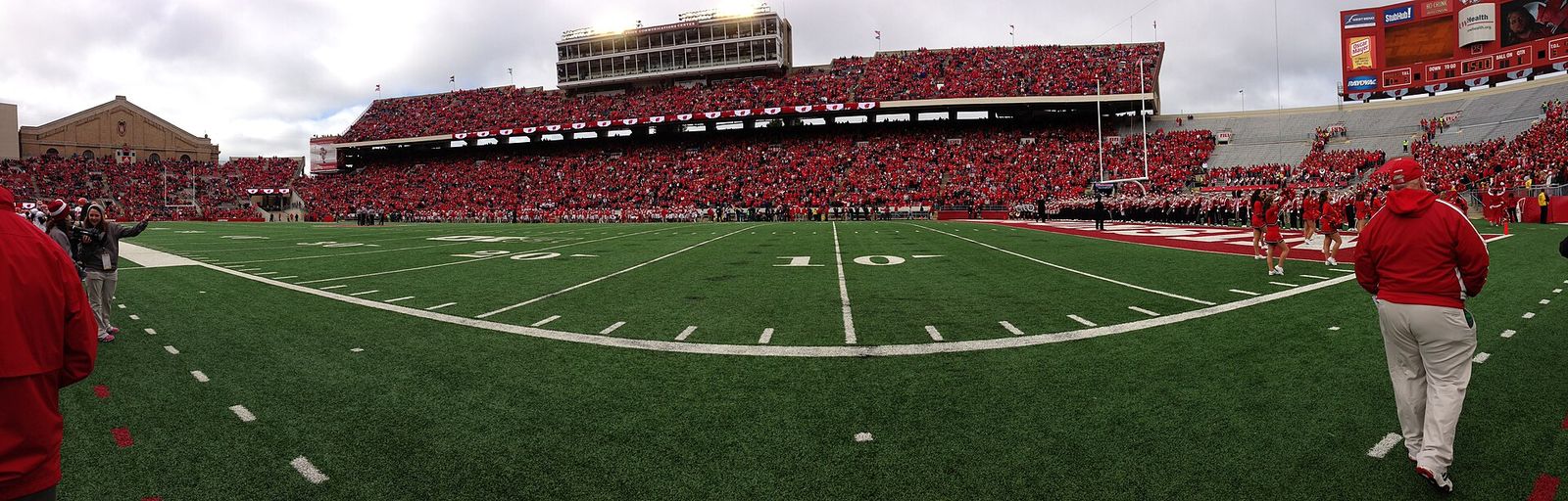 Camp Randall Stadium north east 10 yard line