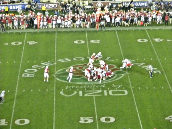 2013 Rose Bowl, Stanford defeated Wisconsin 20-14