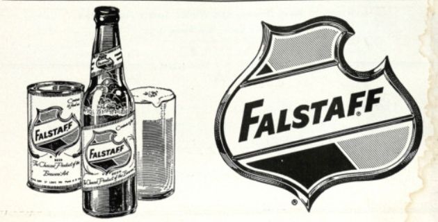 Advertisement for Falstaff beer, as shown in the game program for the 1956 Sugar Bowl