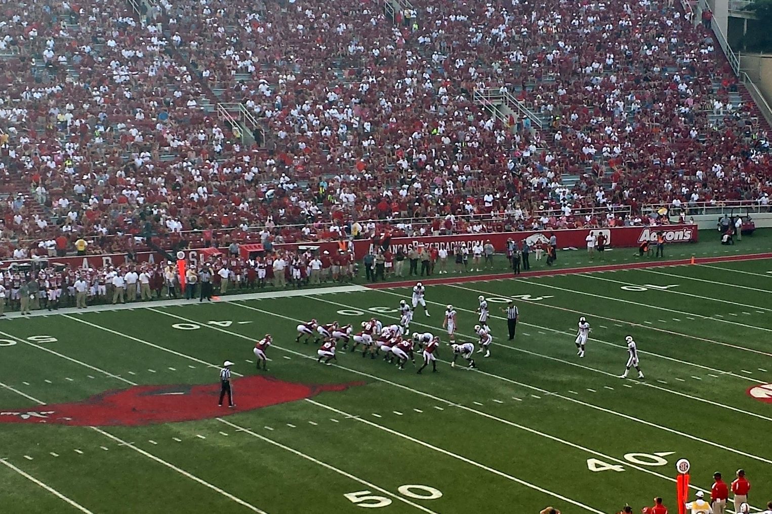 Louisiana Ragin' Cajuns vs Arkansas Razorbacks, 2013