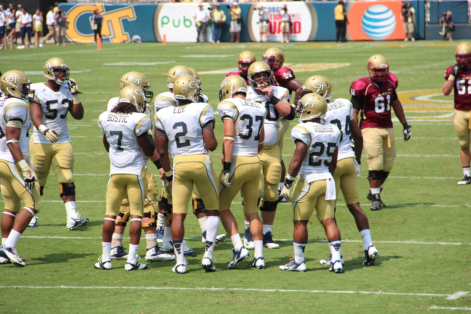 Photo from the 2013 Georgia Tech Yellow Jackets football team, all taken at Bobby Dodd Stadium.