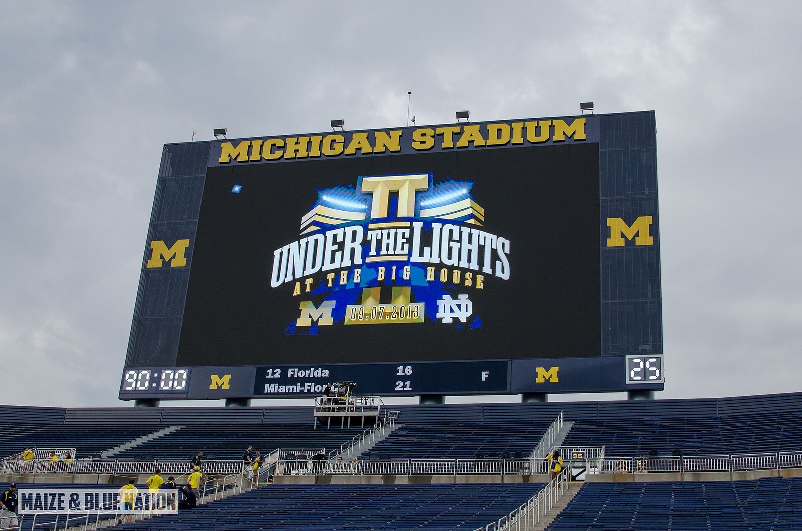Notre Dame at Michigan, 2013