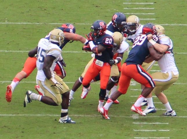 Photo from the 2013 Georgia Tech Yellow Jackets football team, all taken at Bobby Dodd Stadium.