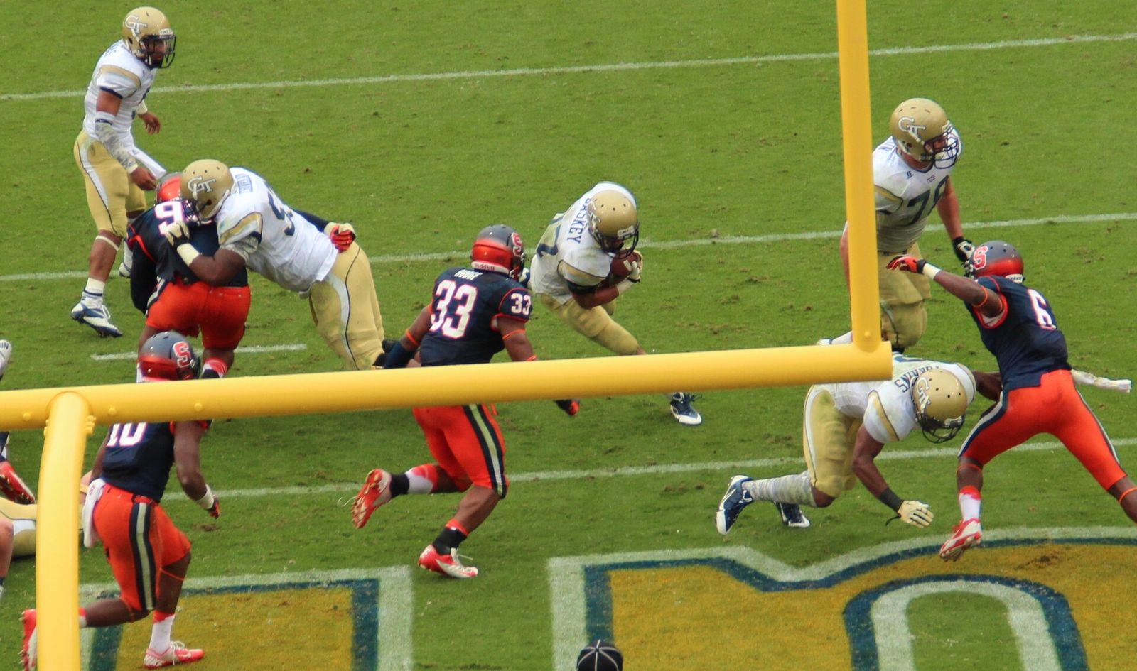 Photo from the 2013 Georgia Tech Yellow Jackets football team, all taken at Bobby Dodd Stadium.