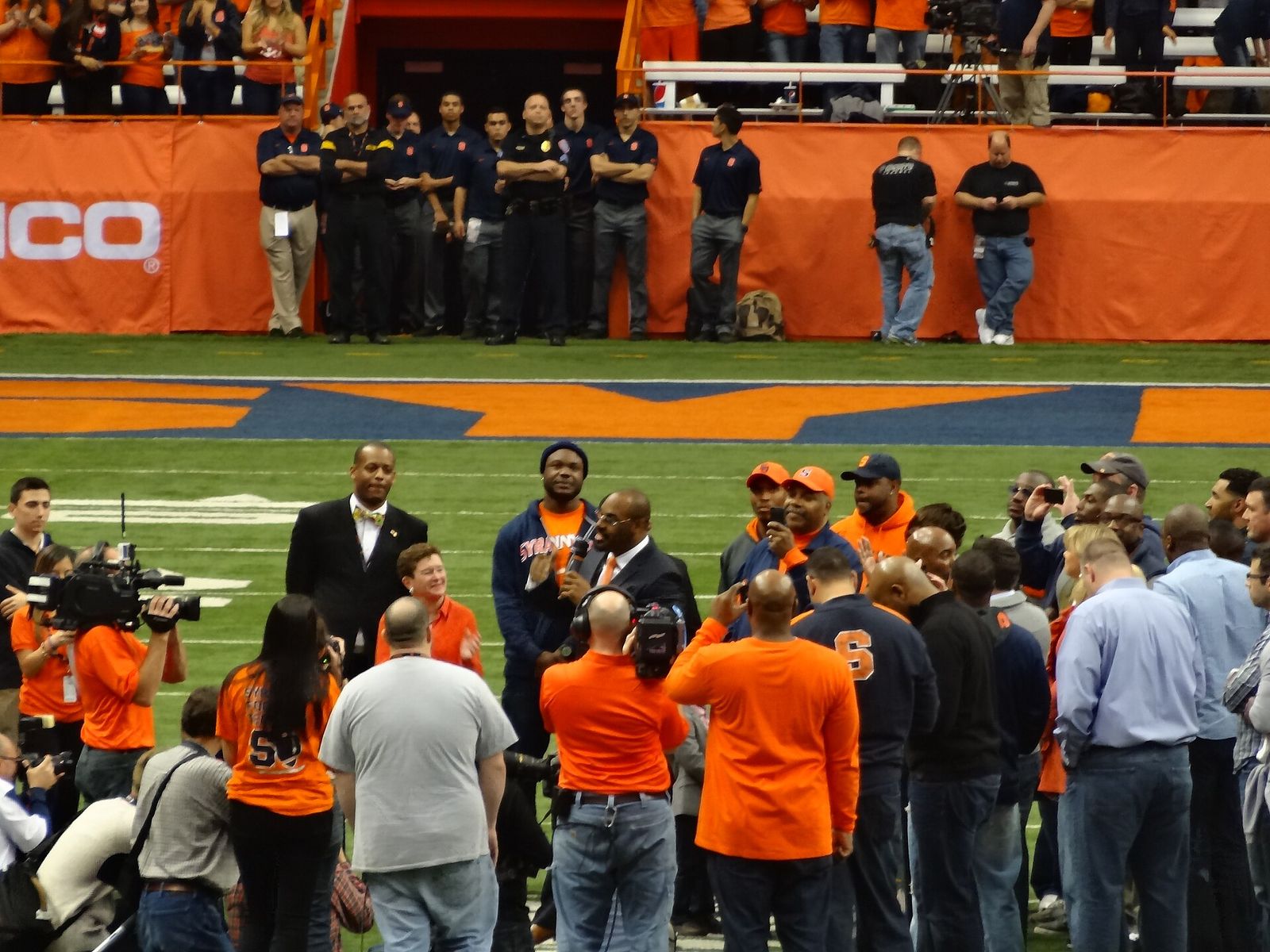 Syracuse beat Wake Forest 13-0 at Carrier Dome. Taken in Syracuse, New York in November 2013.