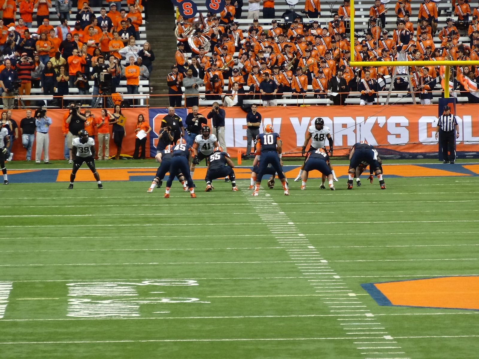 Syracuse beat Wake Forest 13-0 at Carrier Dome. Taken in Syracuse, New York in November 2013.