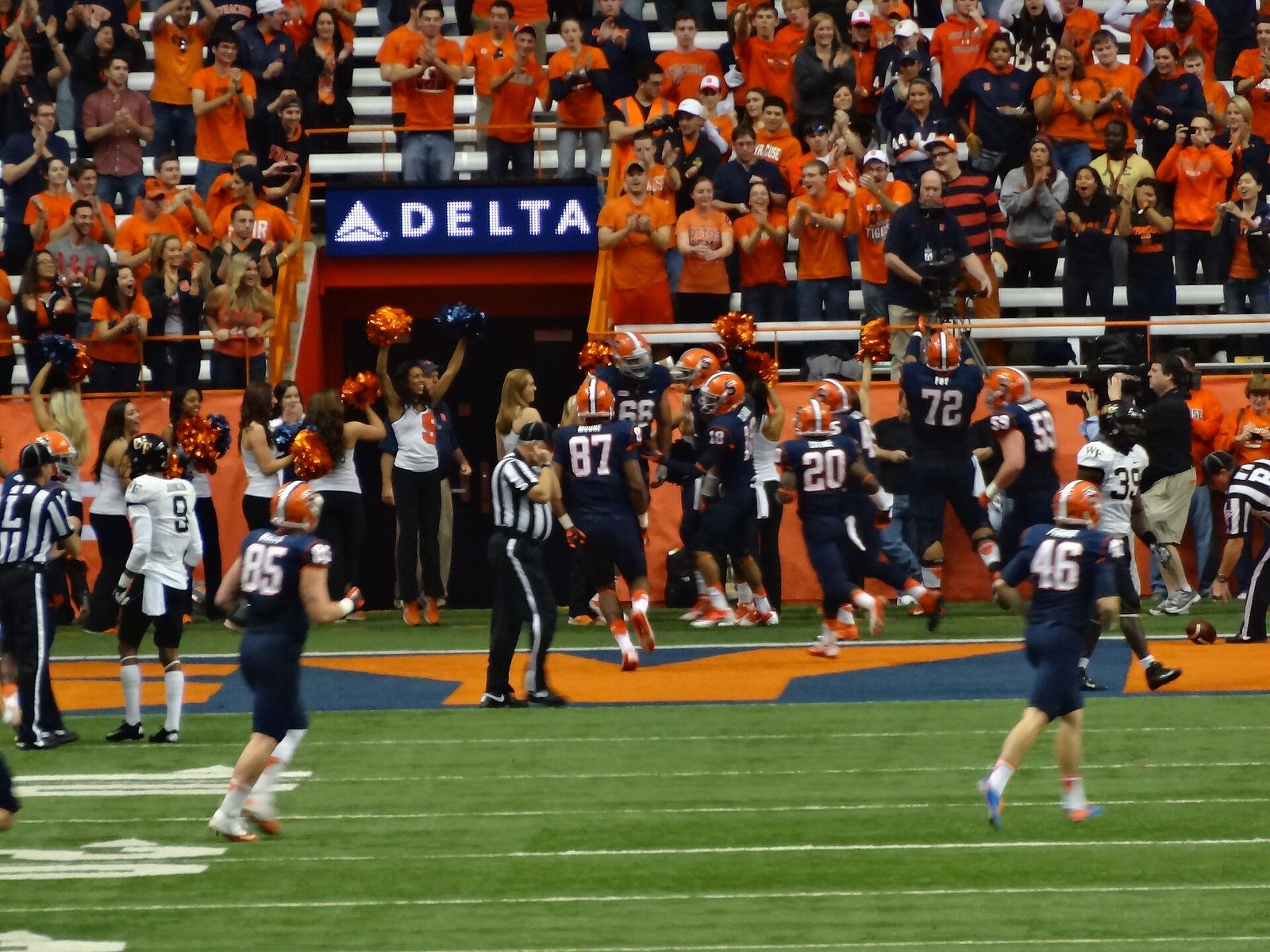 Syracuse beat Wake Forest 13-0 at Carrier Dome. Taken in Syracuse, New York in November 2013.
