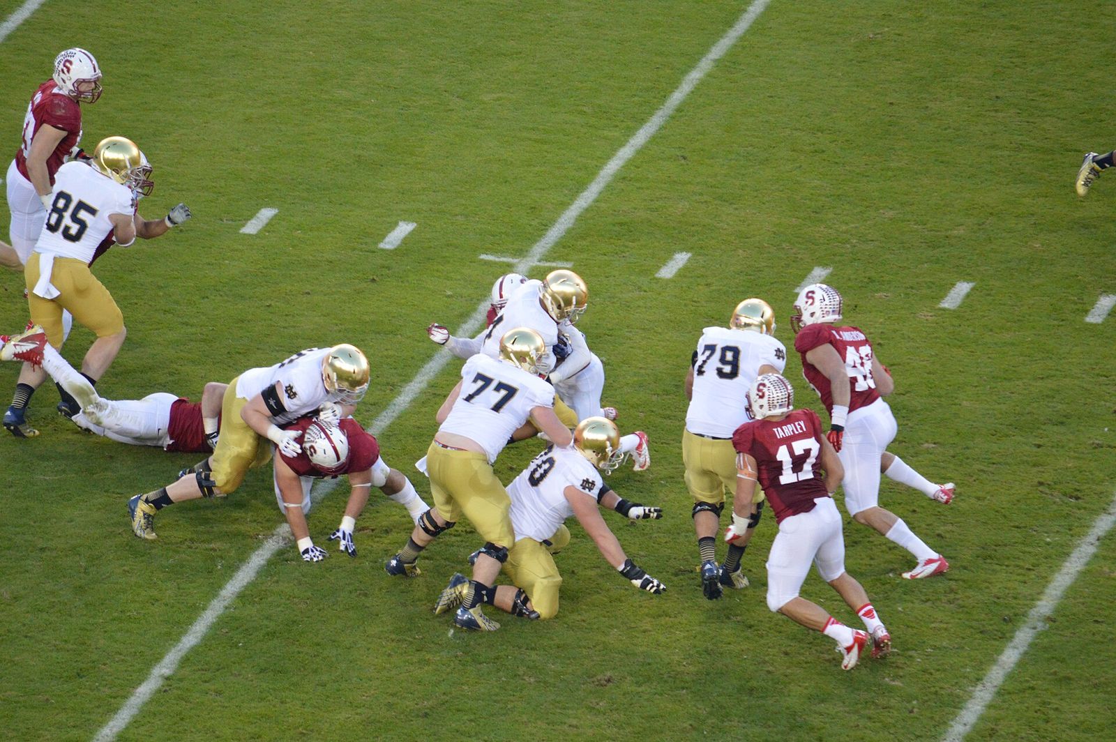 Nov 20, 2013 Stanford 27 Notre Dame 20