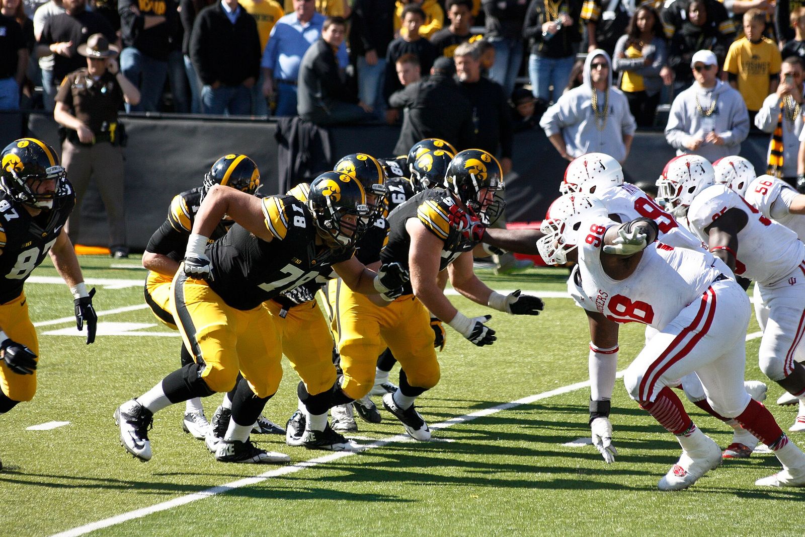 Photos from the University of Iowa homecoming game on Saturday, October 11, 2014. The Hawkeyes beat the Indiana Hoosiers 45-29.