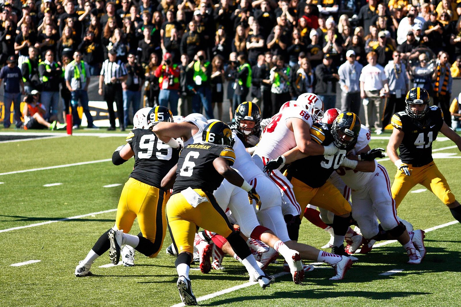 Photos from the University of Iowa homecoming game on Saturday, October 11, 2014. The Hawkeyes beat the Indiana Hoosiers 45-29.