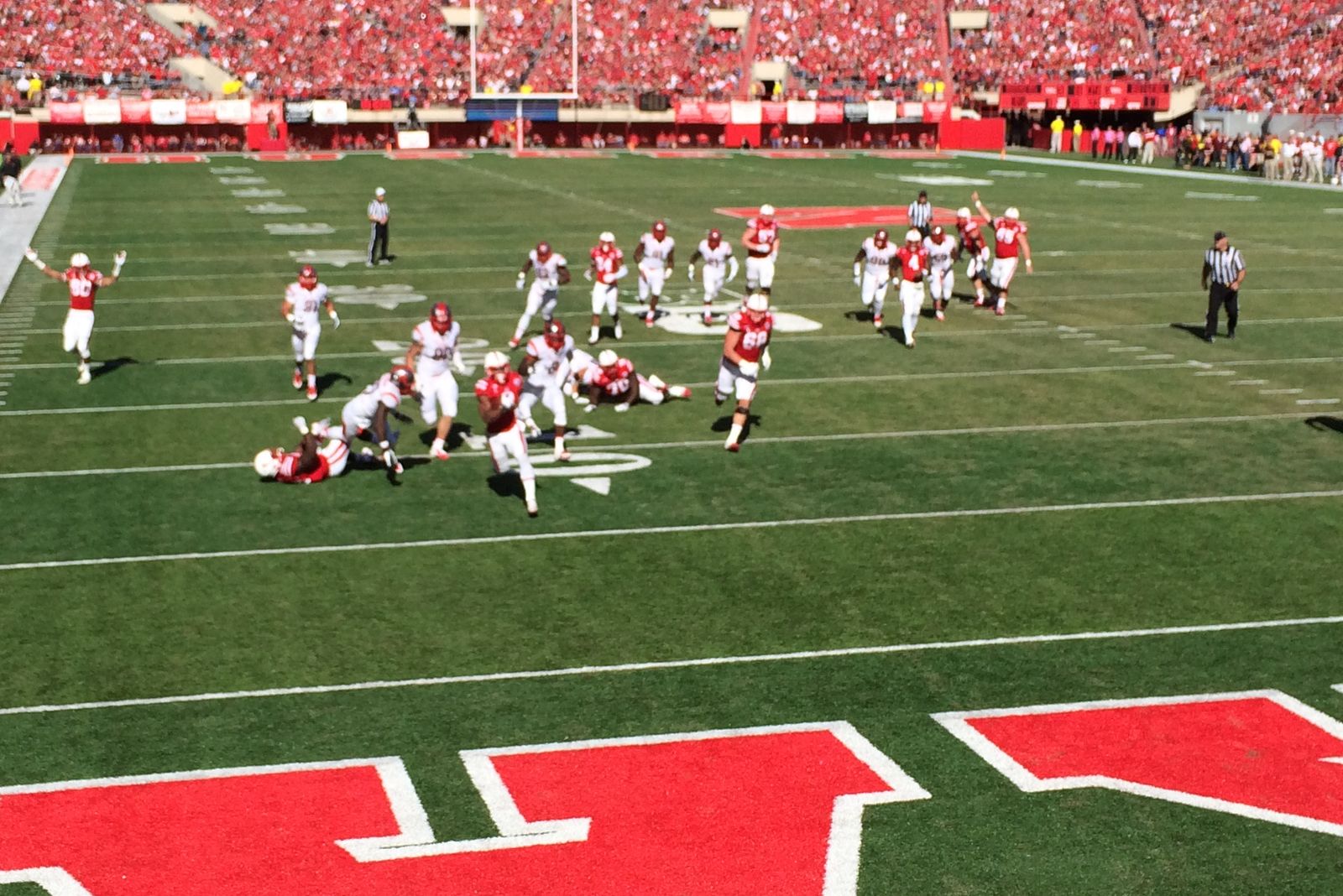 Ameer Abdullah Running for TD (Nebraska vs. Rutgers 2014).