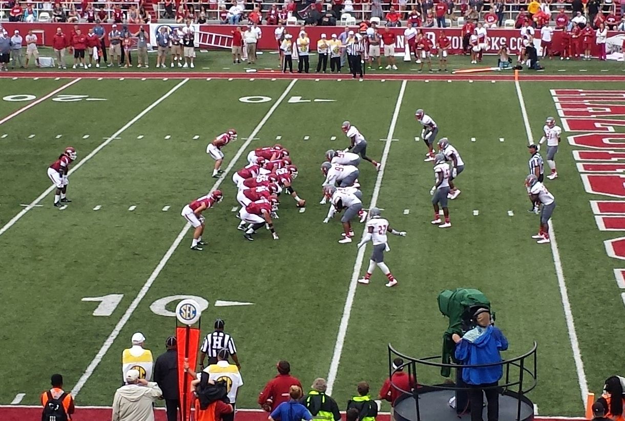 Nicholls at Arkansas in Razorback Stadium, Fayetteville, AR