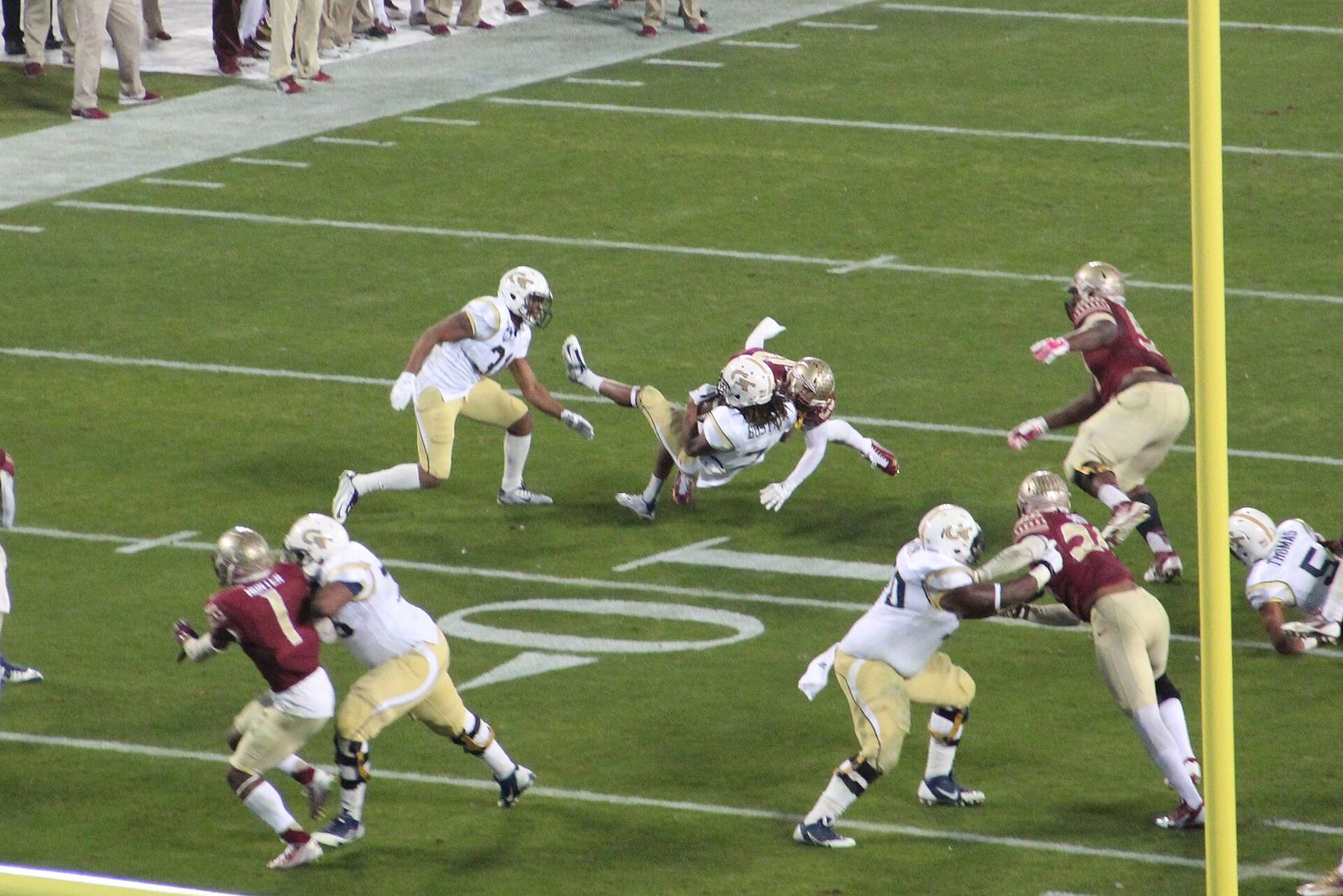B.J. Bostic tackled