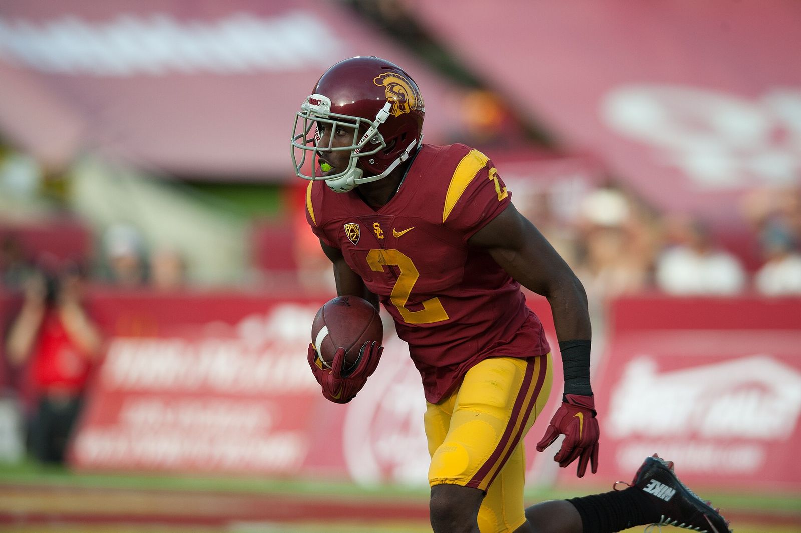 USC Trojans cornerback, Adoree' Jackson, playing against the Utah Utes on October 24, 2015.
