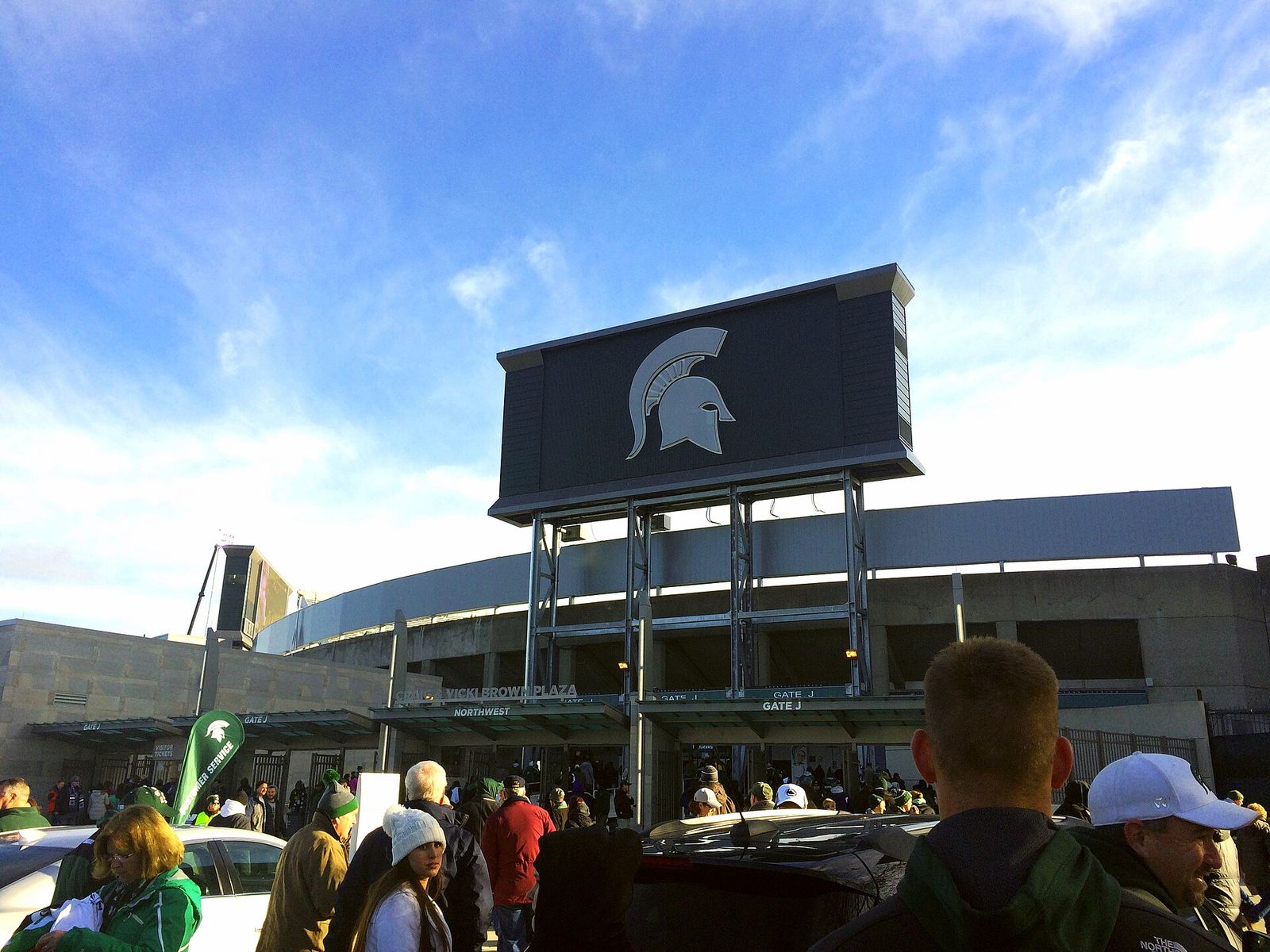 MSU Stadium East Lansing 2015 Michigan State vs Penn State Football Game East Lansing 11-28-15
