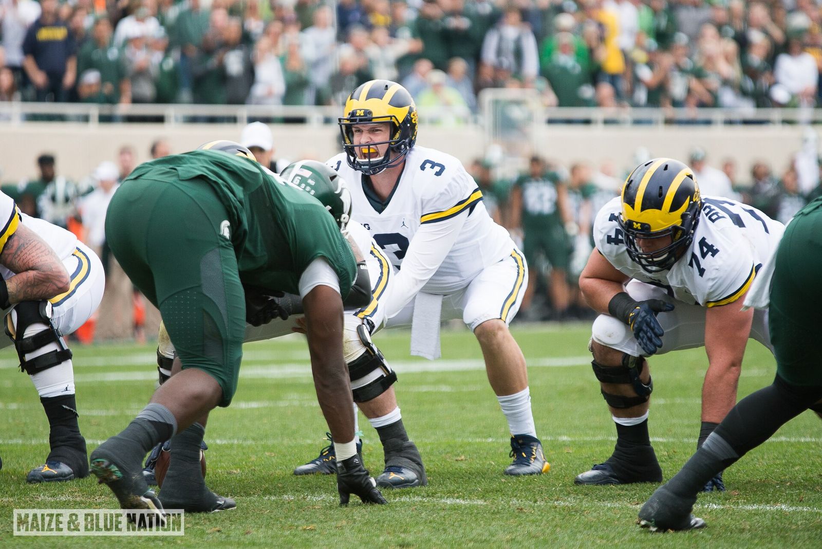 Michigan defeated Michigan State 32-23 on October 29, 2016 at Spartan Stadium in East Lansing, MI. (James Coller/Maize and Blue Nation)