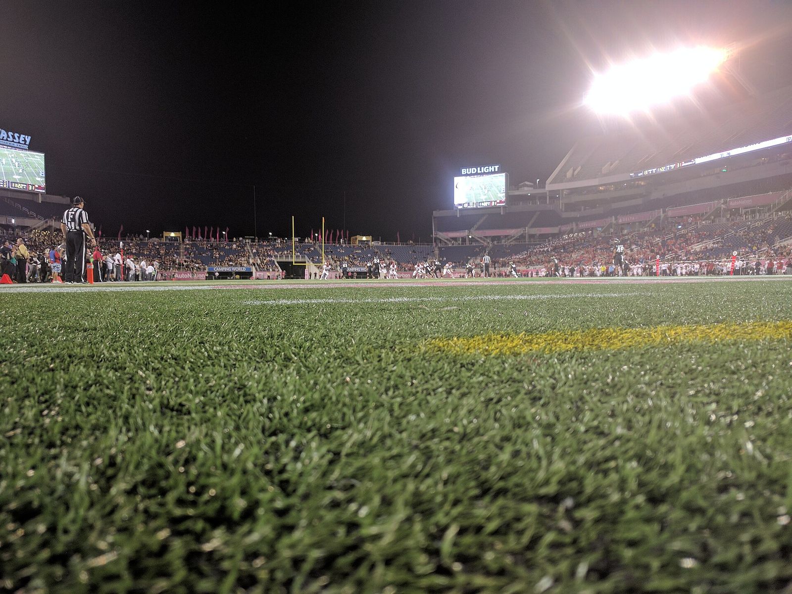 First picture on the field in the fourth quarter