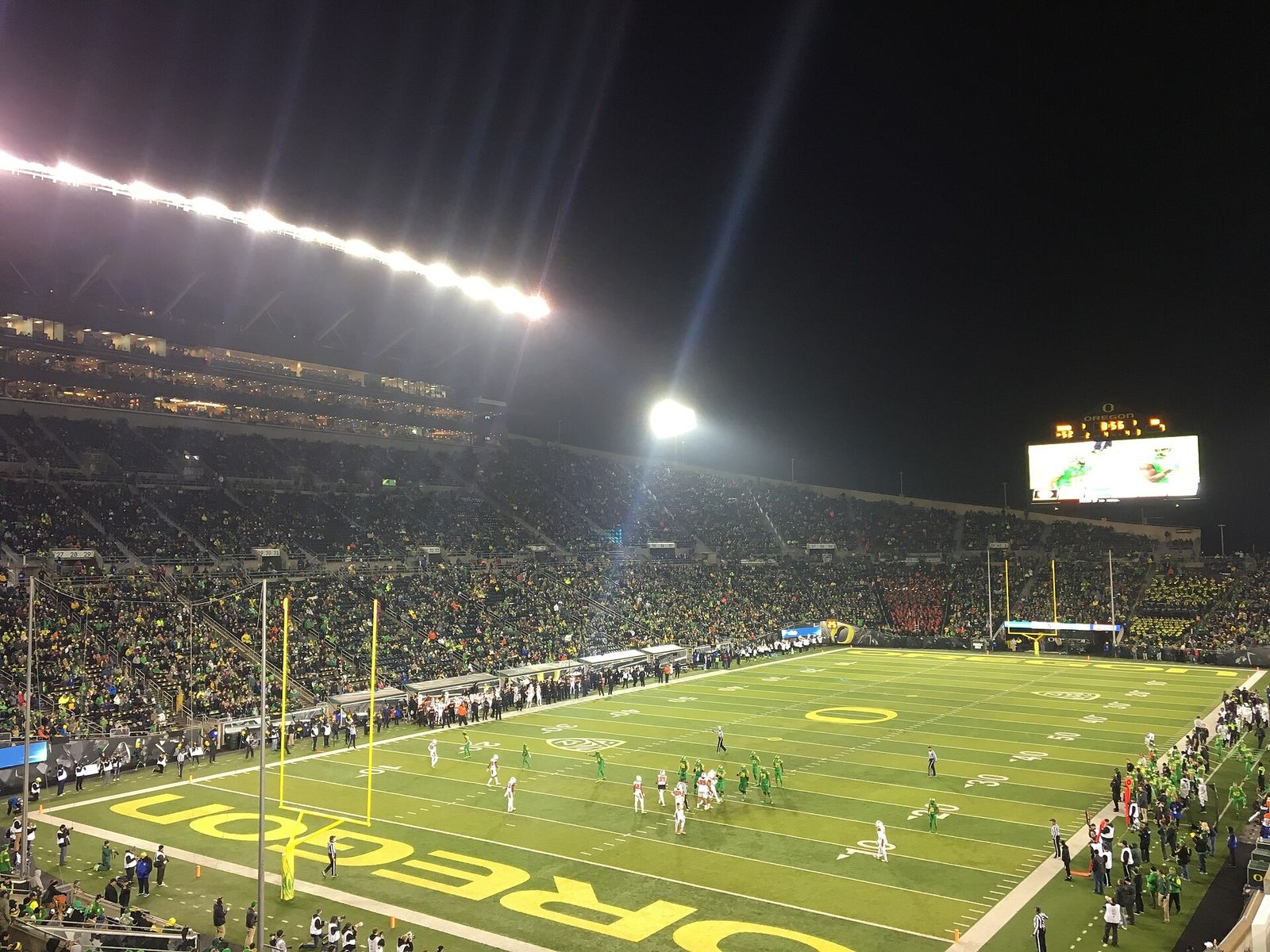 Civil War game between Oregon Ducks and Oregon State Beavers