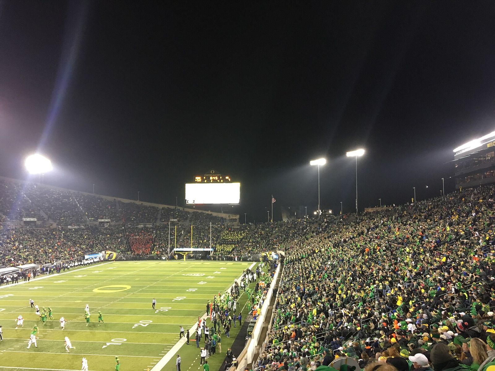 Civil War game between Oregon Ducks and Oregon State Beavers