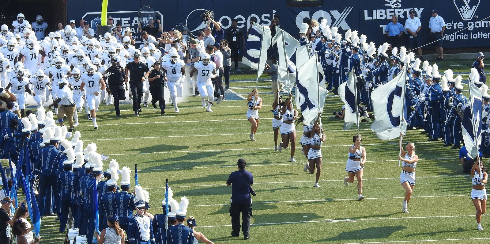 The Old Dominion Monarchs take the field to face Virginia Tech.