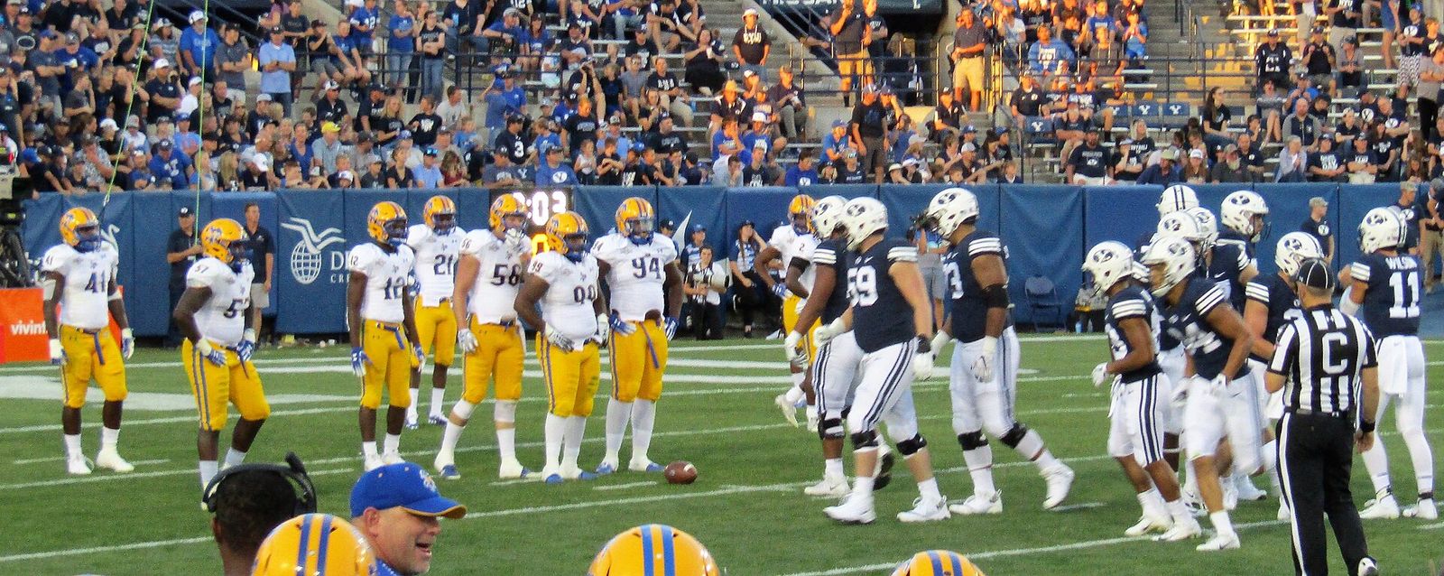 The BYU Cougars v. McNeese State Cowboys football game.