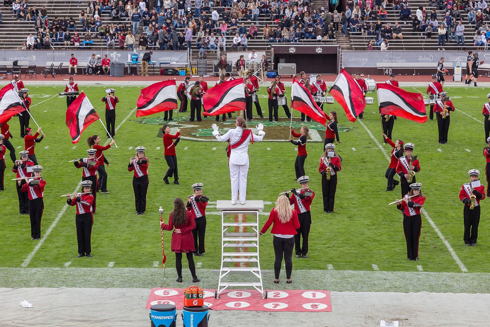 Cornell Big Red Marching Band at Brown Stadium, Oct 20, 2018