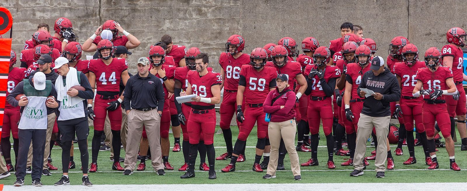 Cornell vs. Harvard football game, October 12, 2019, at Harvard Stadium. Harvard won, 35-22.