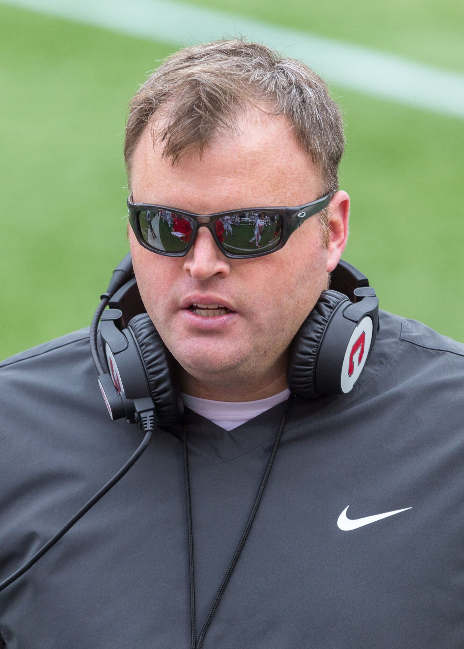 Cornell University head football coach David Archer. Cornell vs. Harvard football game, October 12, 2019, at Harvard Stadium. Harvard won, 35-22.
