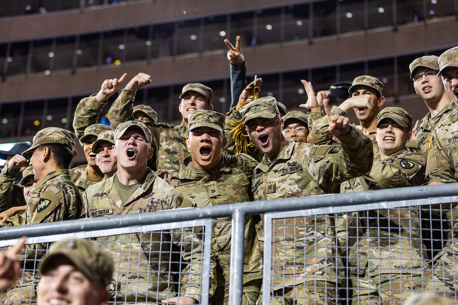 The Army Football team takes on Wisconsin at Camp Randall Stadium, October 16, 2021, Madison, WI. Final Score: Army 14 - 20 Wisconsin