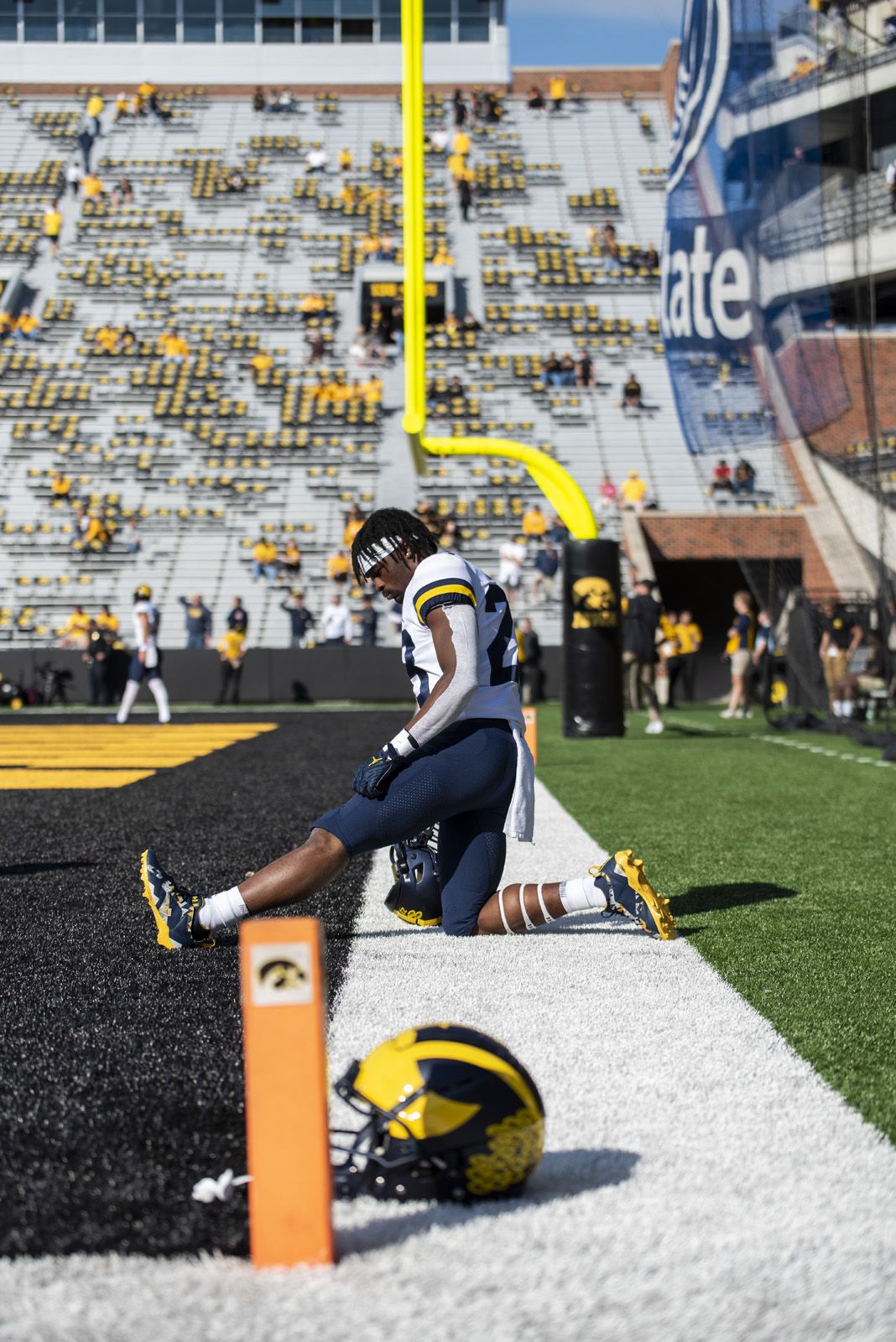 Michigan Football against Iowa in Iowa City on October 1, 2022. (Zoey Holmstrom)