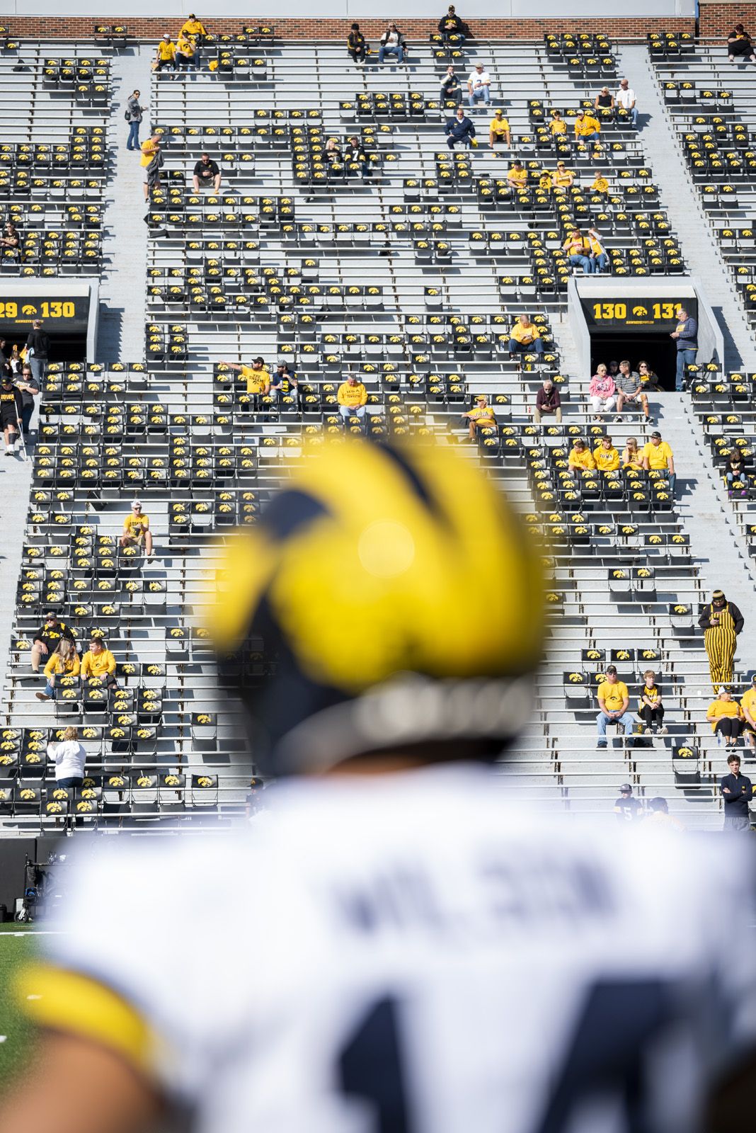 Michigan Football against Iowa in Iowa City on October 1, 2022. (Zoey Holmstrom)