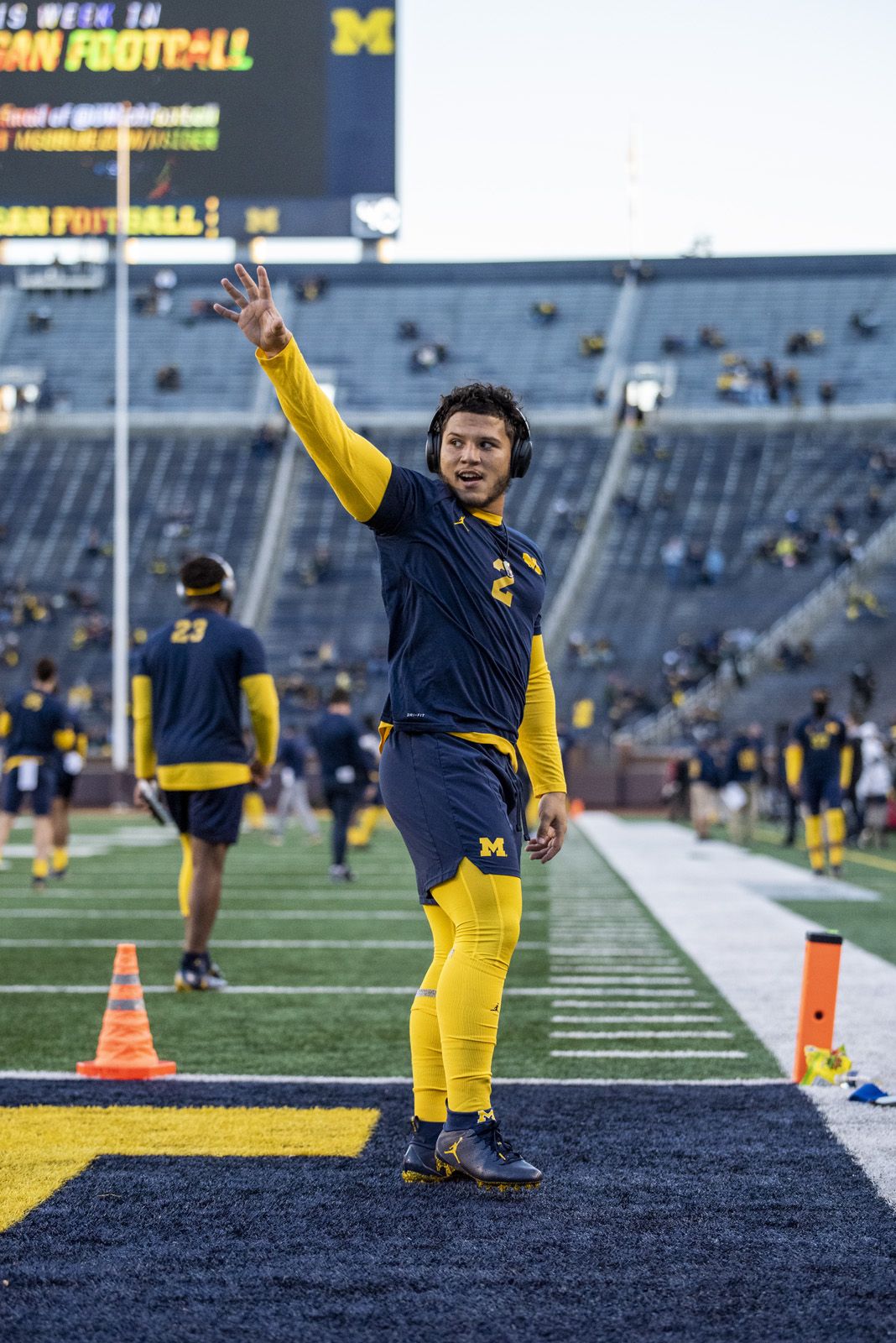 Michigan Football against Iowa in Iowa City on October 1, 2022. (Zoey Holmstrom)