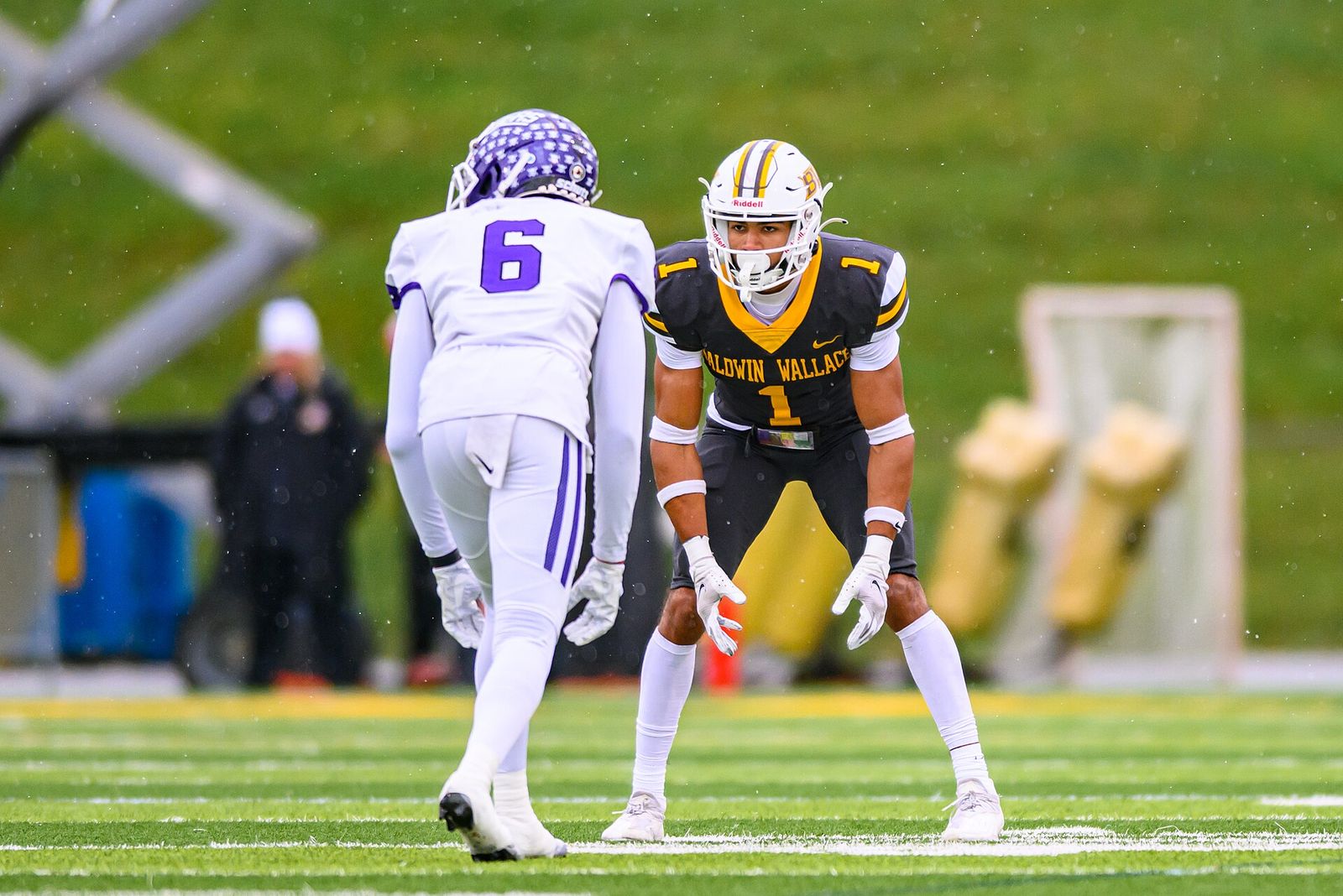 Baldwin Wallace cornerback Anthony Kendall vs Mount Union