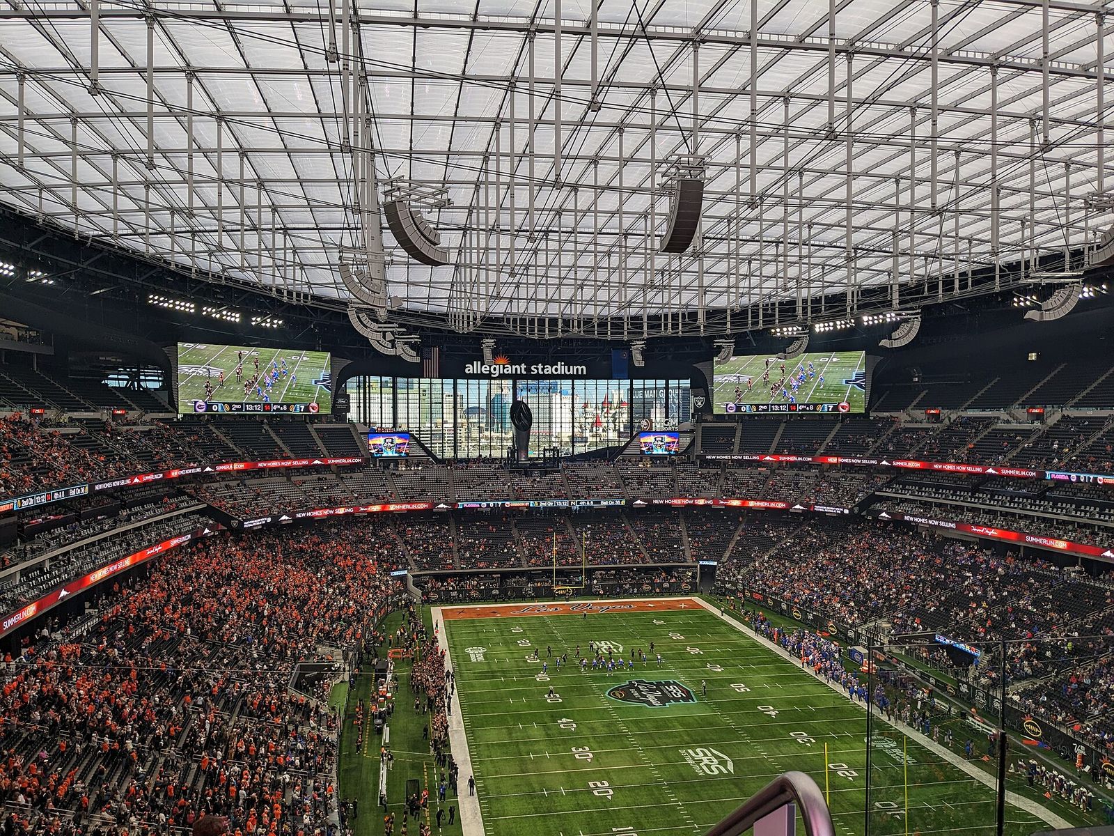 Allegiant Stadium in Paradise, Nevada, during the playing of the 2022 Las Vegas Bowl