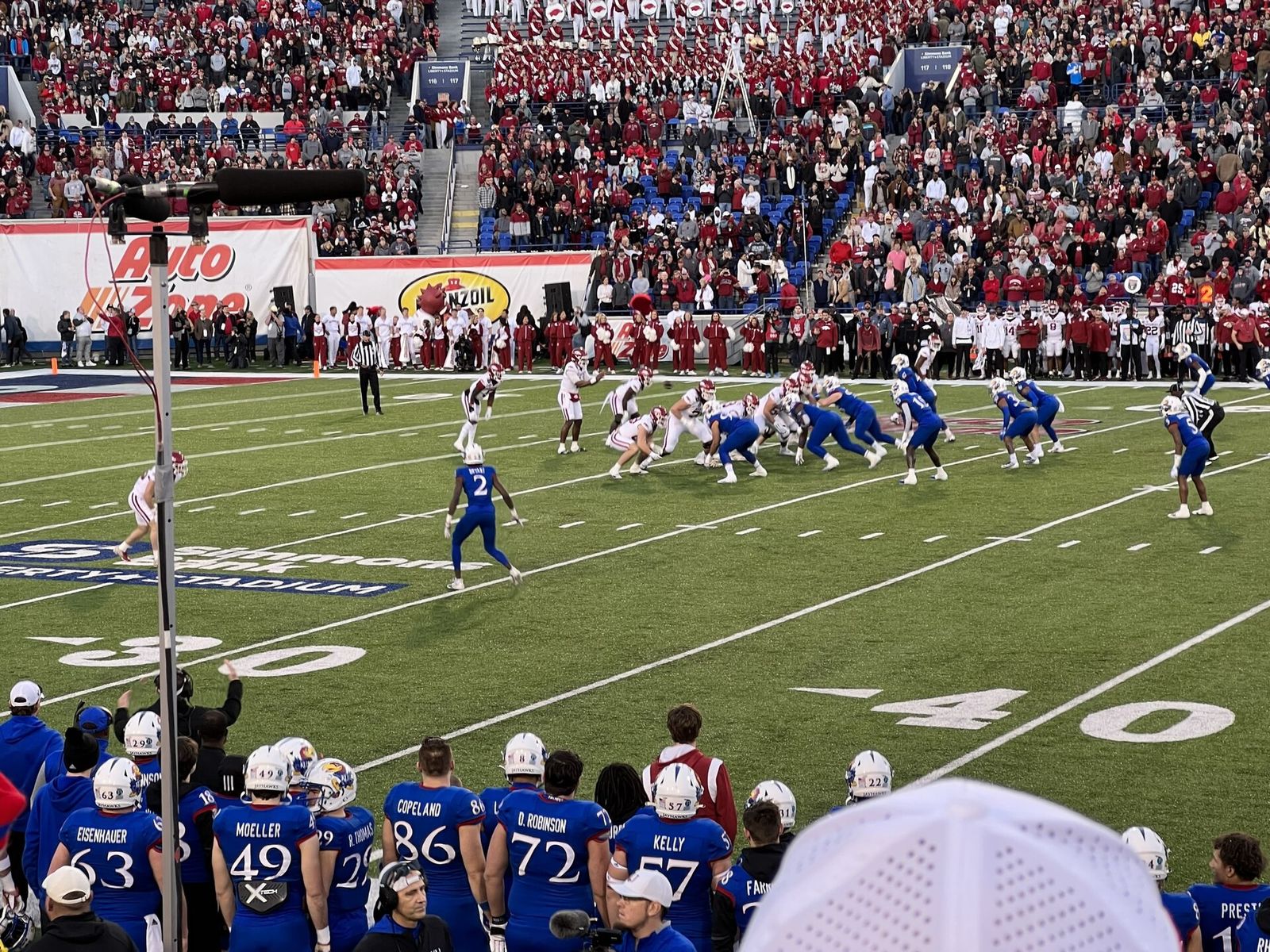 Arkansas vs. Kansas, 2022