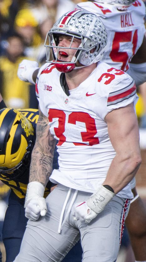 Ohio State Linebacker Jack Sawyer against Michigan