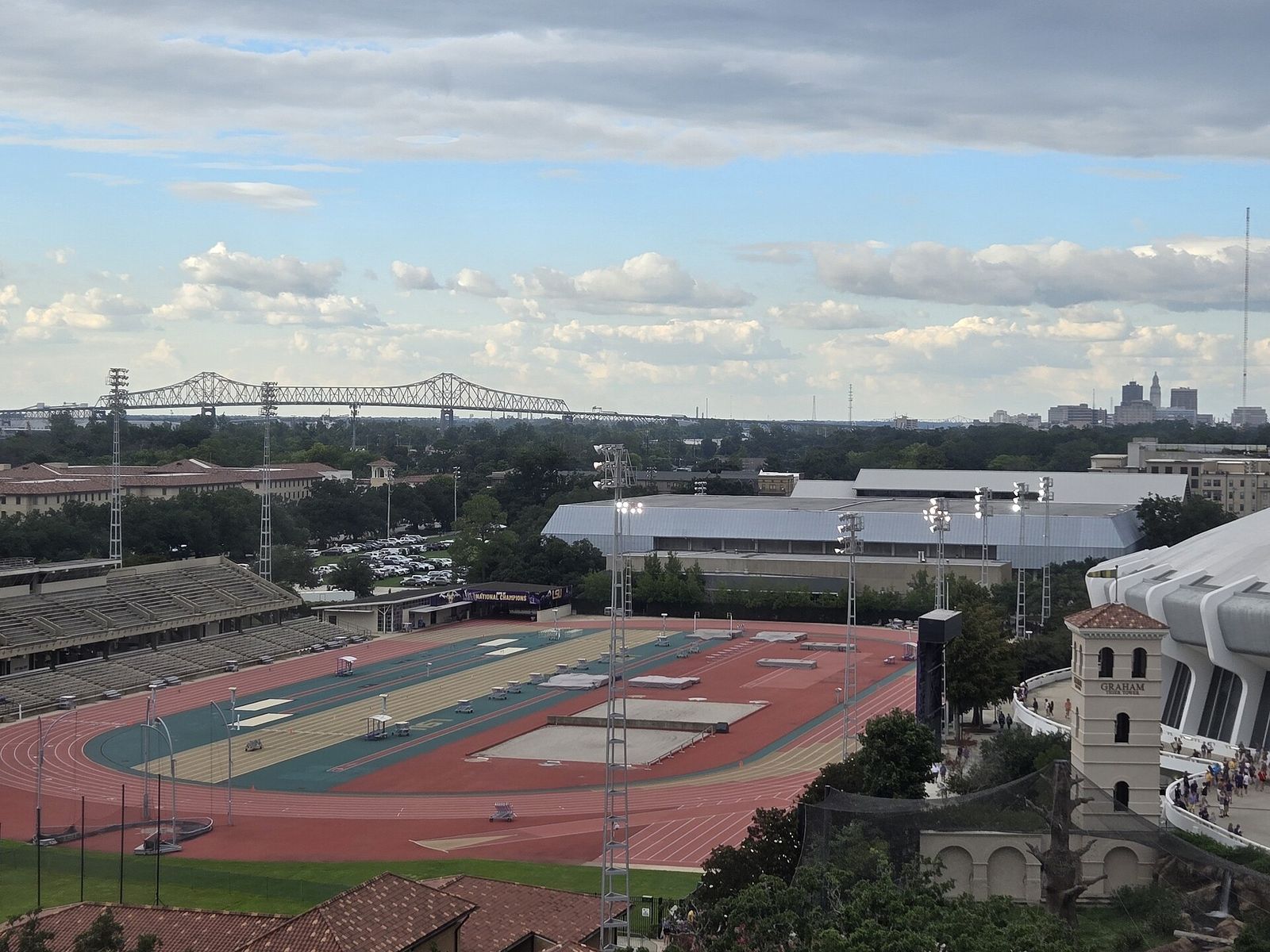 Bernie Moore Stadium, Carl Maddox Field House and Baton Rouge Skyline, LSU Tigers vs Nicholls Colonels at Tiger Stadium 09-07-2024 (10)
