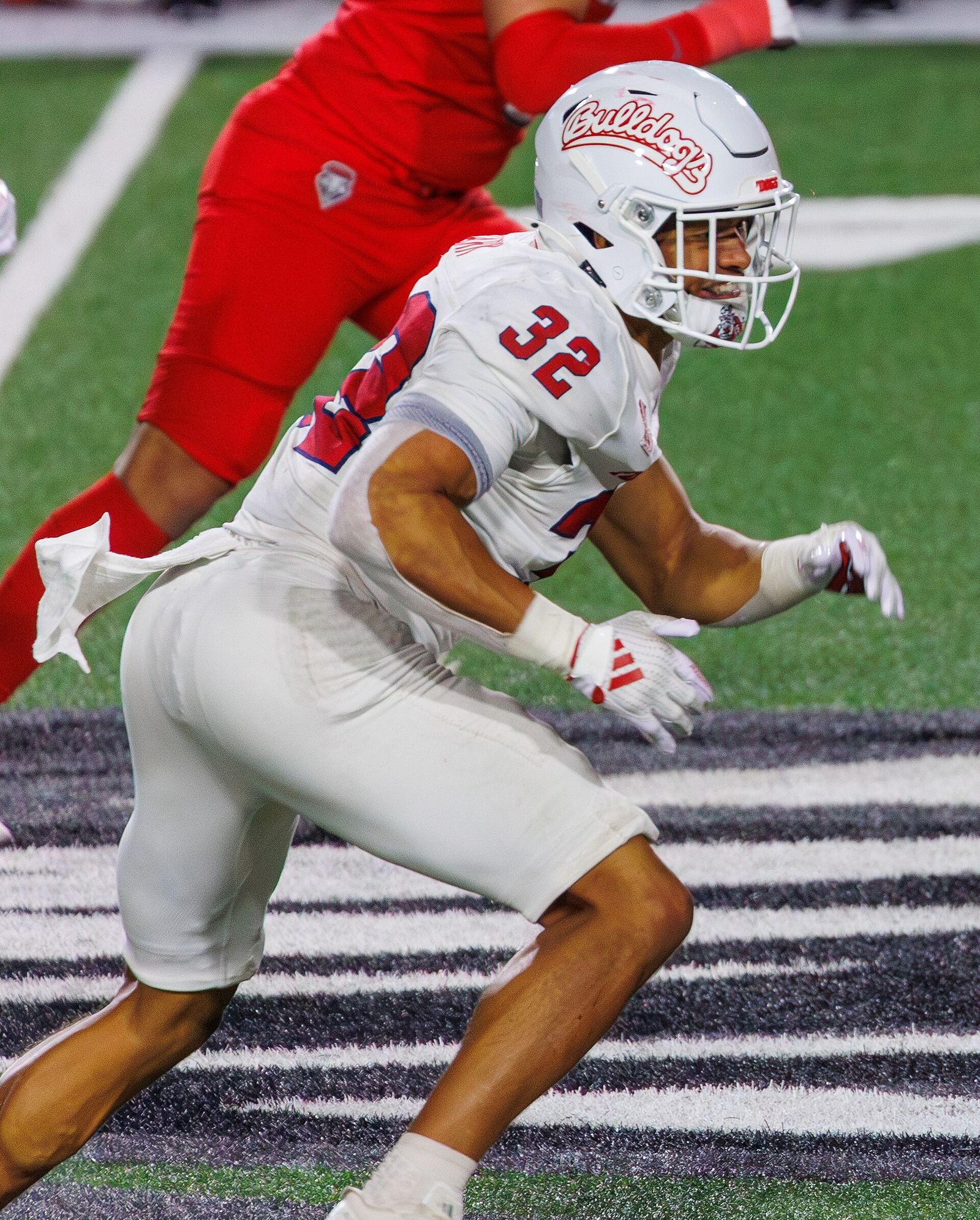 Dean Clark, Fresno State Bulldog no. 32. Fresno State Bulldogs at New Mexico Lobos