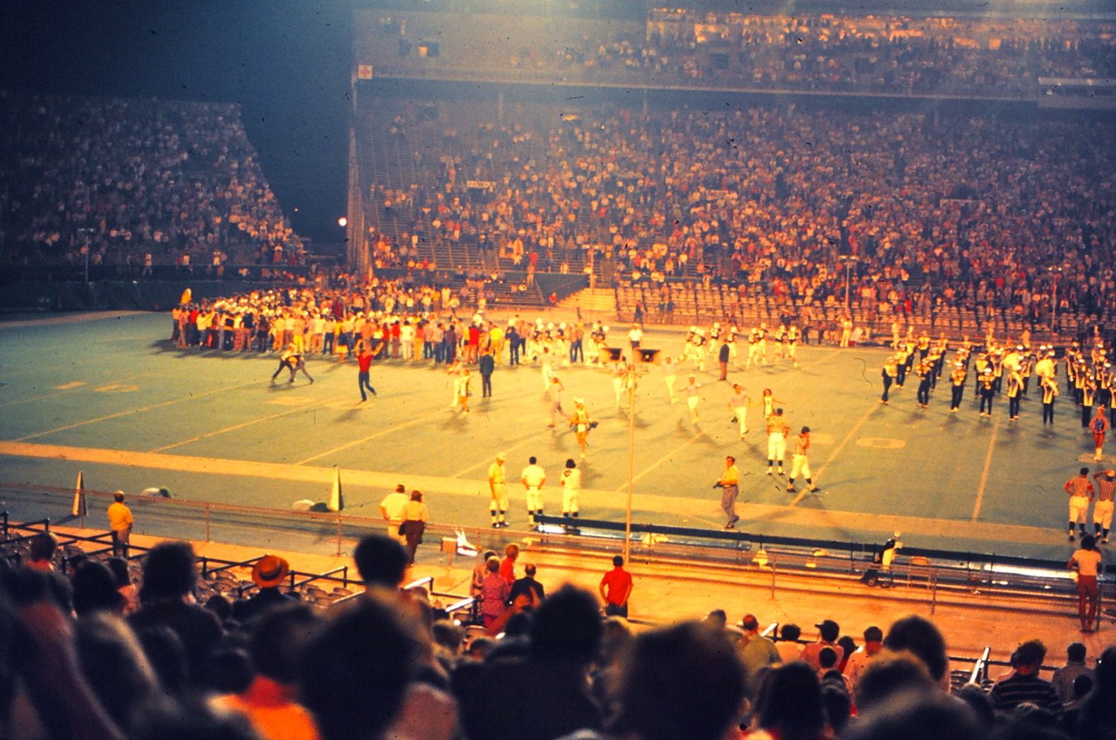 Tulane Stadium, October 1972. Tulane v/s Pitt game.