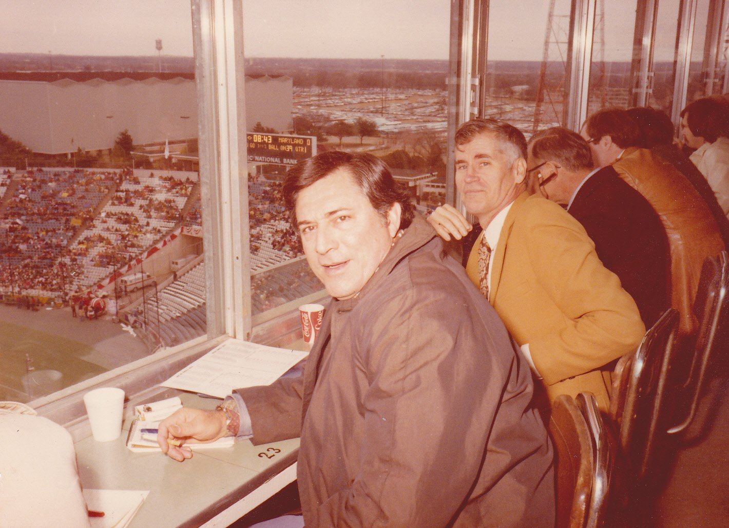 The 1977 Cotton Bowl with UH and Maryland. UH was up 21-0 in the first quarter and would go on to win 30-21.