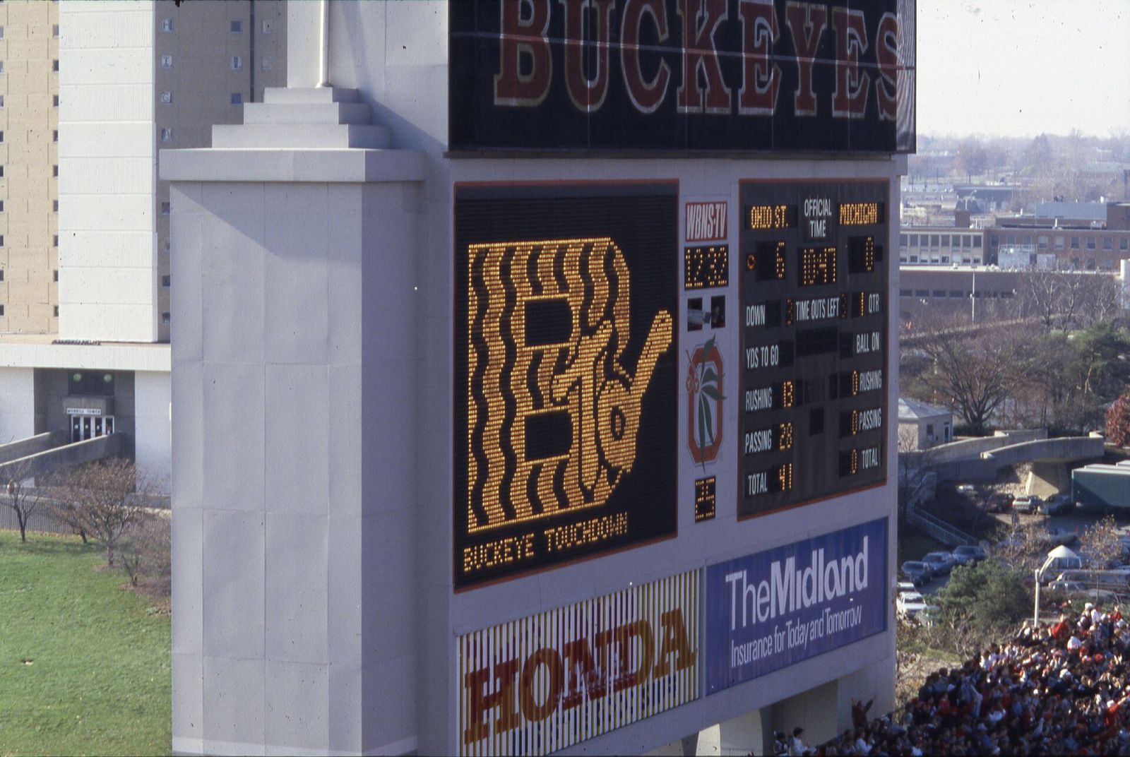 Michigan at Ohio State, 1986