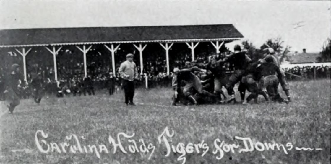 Scene from the Clemson-South Carolina football game in 1911