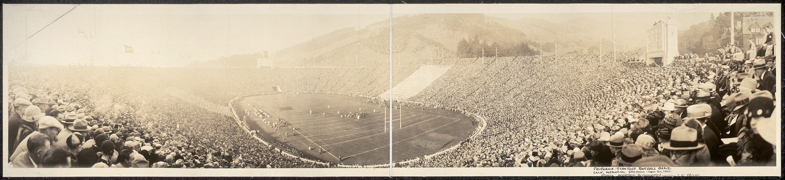 California - Stanford football game, Calif. Memorial Stadium, Nov. 20, 1926