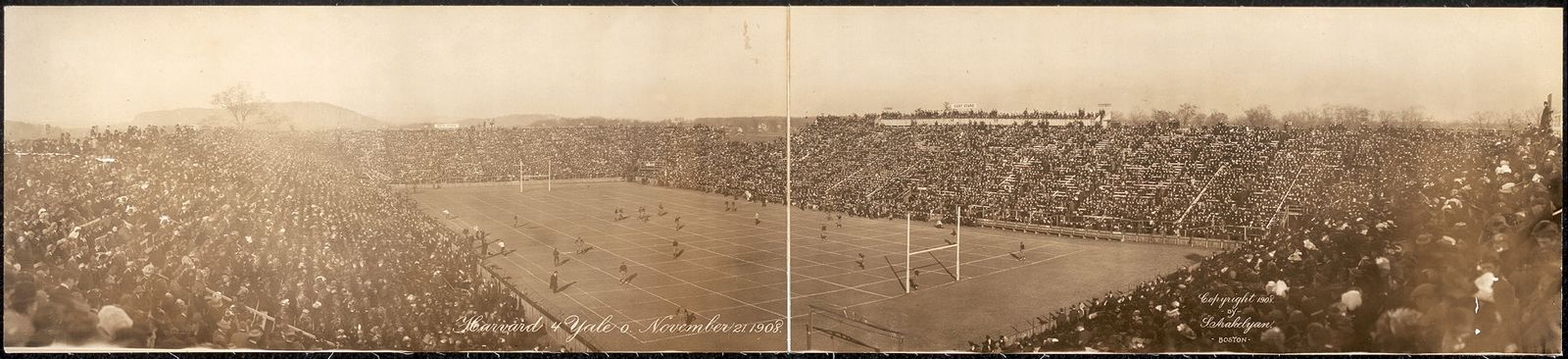 Harvard 4 - Yale 0, November 21, 1908