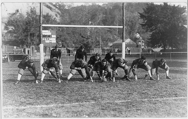 Cornell football team line-up