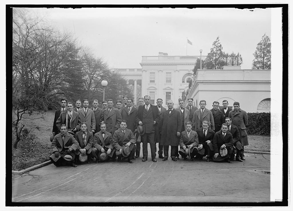 Football team of Drake University, Des Moines, Iowa, at W.H., 11/29/24